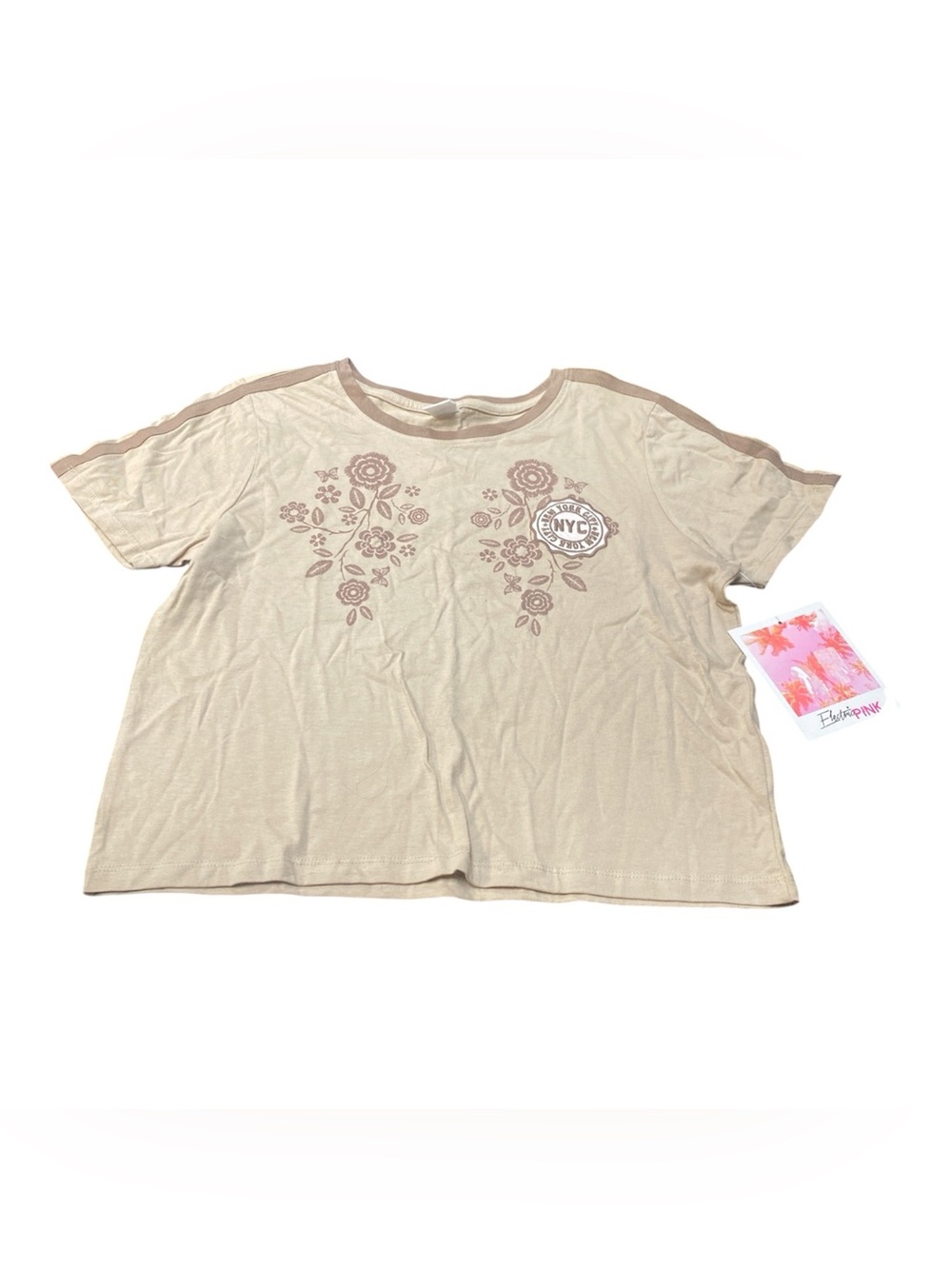 NWT Electric Pink Crop Top M Q1